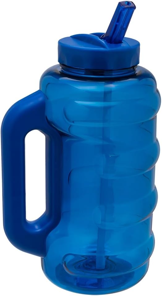 COOL GEAR 3-Pack BEAST 64 oz Jug with Handle | Large Capacity Water bottle for Athletes, Fitness, Gym, & Outdoor Sports | Wide mouth, Leak proof - Blueberry Pack