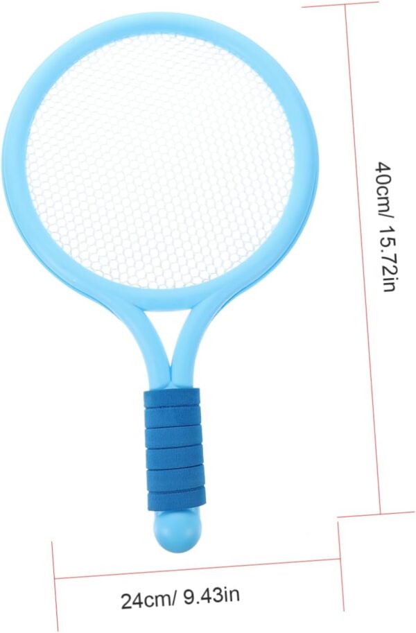 2pcs Cartoon Style Tennis Racket for Fun Outdoor Fitness Equipment for for Playing and Random Color