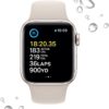 Apple Watch SE (2nd Gen) (GPS + Cellular, 40mm) - Starlight Aluminum Case with Starlight Sport Band, S/M (Renewed)