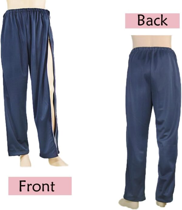 DEEYOTA Bedridden Patient Gown,Full-Open Zipper Patient Gown,Post-Operative Nursing Pants,Hospitalization/Home Care Gown