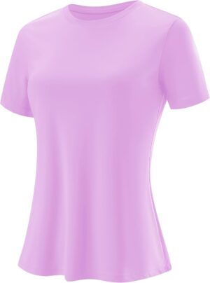 Blingfit Workout Tops for Women Short Sleeve Yoga Shirts Sports Gym Tshirts Quick Dry Running Top UPF 80+ Sun Protection