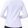 Women's Long Sleeve Compression Shirts Workout Tops Cross Hem Athletic Running Yoga T-Shirts with Thumb Hole