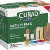 51ENJeX9FL._AC_SL1200_.jpg Curad Assorted Bandages Variety Pack 300 Pieces, Including Antibacterial, Heavy Duty, Fabric, and Waterproof Bandages
