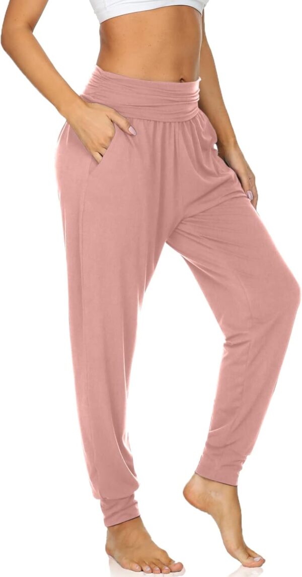 UEU Women's Cozy Yoga Joggers Pants Loose Workout Sweatpants Comfy Lounge Pants with Pockets