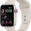 Apple Watch SE (2nd Gen) (GPS + Cellular, 40mm) - Starlight Aluminum Case with Starlight Sport Band, S/M (Renewed)