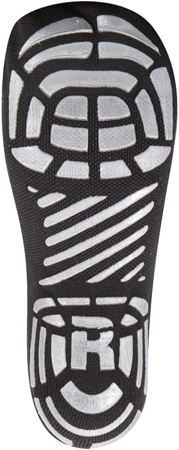Technical Non-Slip Gym Socks for Fitness Pilates Yoga Classic Wellness Black Silver