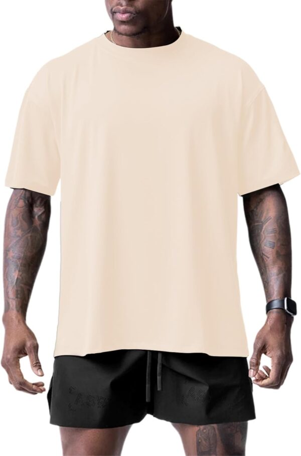 Muscle Killer 1/2pack Mens T Shirt Gym Workout Dry Fit Short Sleeve Athletic Fitness Crew Neck Tee Shirts Casual Loose Fit