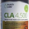 Purity Labs CLA Supplements 4500MG - Non-GMO Safflower Oil - Supports Energy, Weight Loss, Heart Health, and Muscle Health - 180 Soft gels