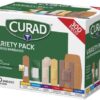 51Hf-PD14L._AC_SL1200_.jpg Curad Assorted Bandages Variety Pack 300 Pieces, Including Antibacterial, Heavy Duty, Fabric, and Waterproof Bandages