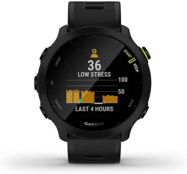 Garmin Forerunner 55, GPS Running Watch with Daily Suggested Workouts, Up to 2 weeks of Battery Life, Black - 010-02562-00