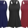 Epic MMA Gear Flowy Racerback Tank Top, Regular and Plus Sizes Pack of 3