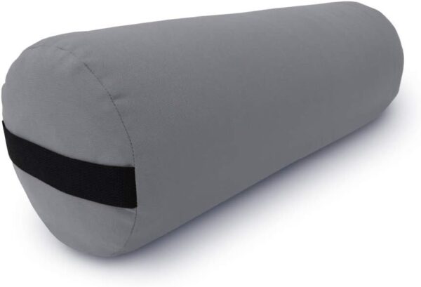 Bean Products Yoga Bolster - Made In The USA With Eco Friendly Materials - Round or Rectangular Support Cushions That Elevate Your Practice - Natural Cotton