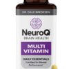 NeuroQ Daily Essentials Multivitamin - Fortified Mental Performance & Overall Wellness - Improve Memory & Focus - B-Complex, Vitamin D, Folate, CoQ10, Pantothenic Acid & More - 60 Capsules