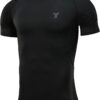 Youper Elite Men's Compression Short-Sleeve T-Shirt, Sportswear for Football, Exercise & Fitness