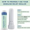 MOXE Migraine Relief Nasal Inhalers, Essential Oils for Headaches & Tension Relief, Portable Aromatherapy, Easy-to-Use, Pure & Undiluted, Peppermint, Spearmint, Eucalyptus, Tea Tree, USA Made, 3 Pack