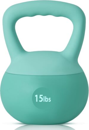 SogesPower Soft Kettlebells,Iron Sand Filled Weights Strength Training Kettlebells,Shock-Proof Weights and Wide-Grip Handle,Fitness Soft Kettlebells for Women Men Children,Home Gym Kettlebells