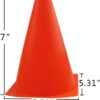 7 Inch Plastic Traffic Cones Sport Training Agility Marker Cone for Soccer, Skating, Football, Basketball, Indoor and Outdoor Games