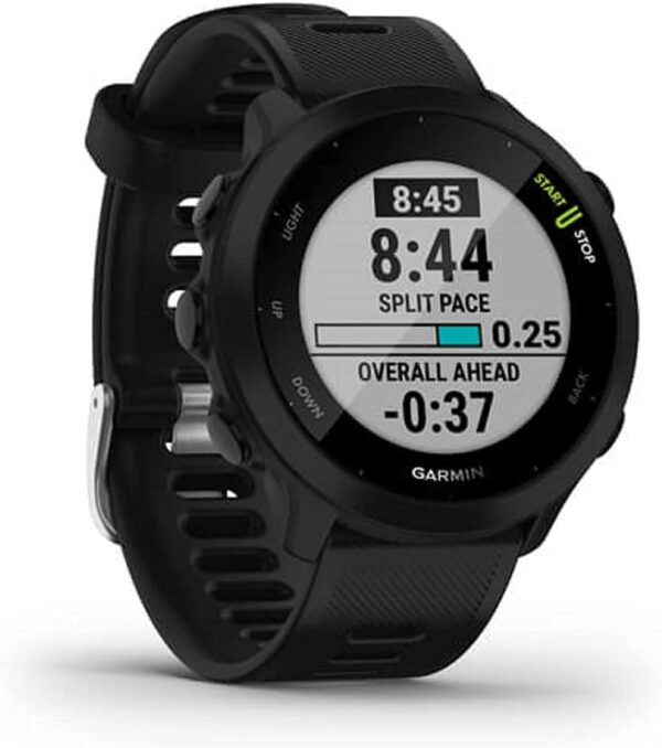 Garmin Forerunner 55, GPS Running Watch with Daily Suggested Workouts, Up to 2 weeks of Battery Life, Black - 010-02562-00