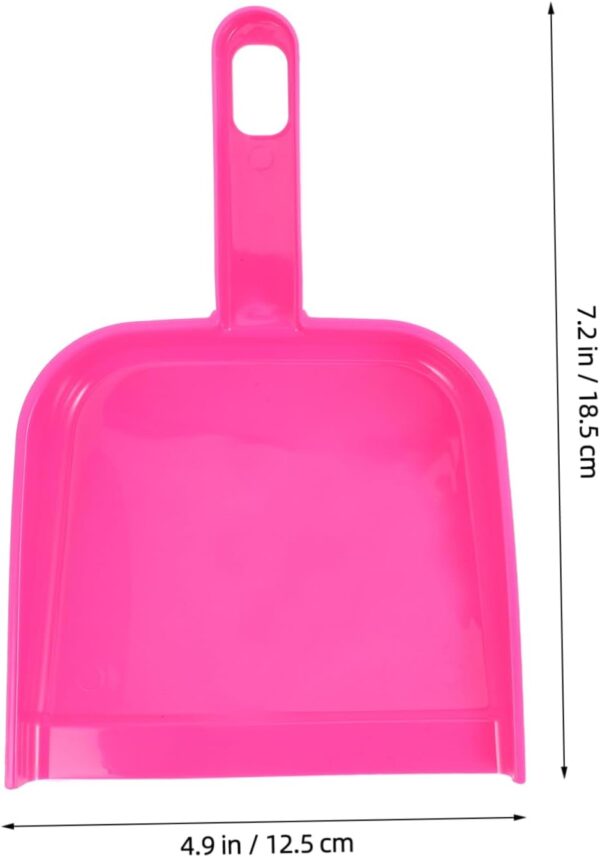 minkissy Handheld Mini Broom and Dustpan Set Tiny Cleaning Table Broom Sweep Brush for Desktop Bed Car Desk Keyboard Countertop Nest Rosy