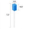 Disposable Oral Care Swabs Tooth Cleaning Mouth Swabs (50 Blue)