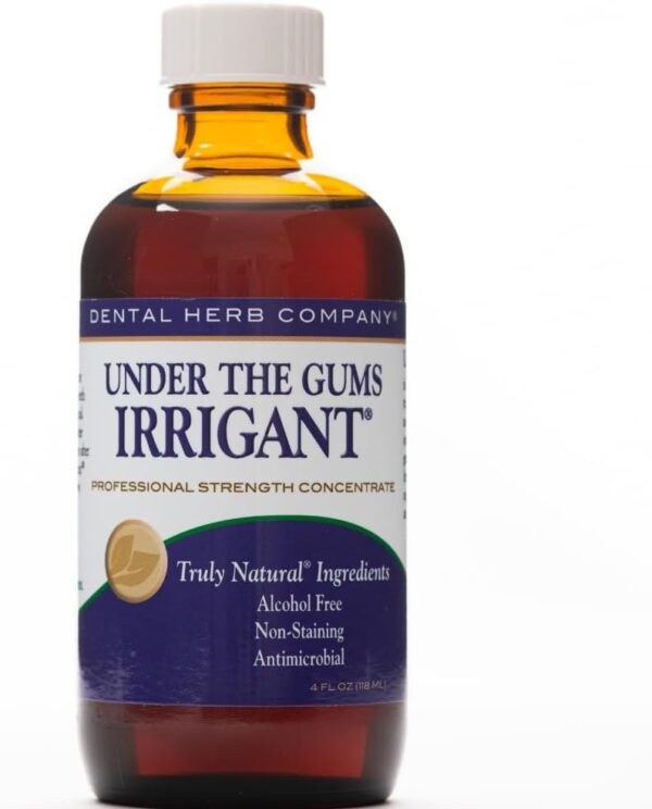 51KhXP2ThkL._AC_SL1000_.jpg Dental Herb Company - Under The Gums Irrigant Concentrate (4 oz.) for Oral Irrigators