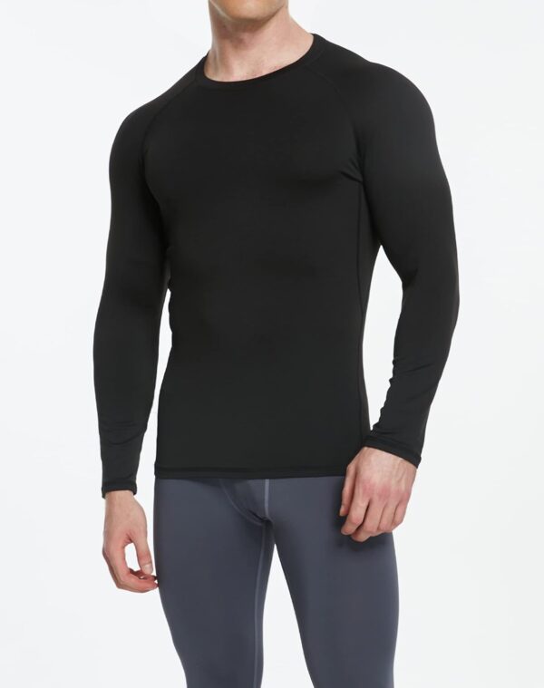 5 or 4 Pack Compression Shirts for Men Long Sleeve Athletic Cold Weather Base Layer Undershirt Gear T Shirt for Workout