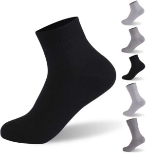 RANDY SUN Waterproof Socks, Unisex Cycling/Hunting/Fishing/Running Ankle Socks 1&2 Pair