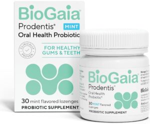 BioGaia Prodentis | Dental Probiotic Lozenges | Promotes Healthy Gums & Teeth | Defends Against Dental Problems | Replenishes Oral Microbiome | Improves Oral Health | Mint Flavor | 30 Day Supply