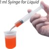 Wisdom Teeth Syringe, 5 Pack Irrigation Dental Syringes with Measure Scale & Curved Tip for Dental Care Liquid Oral Tonsil Stone