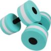 AquaFitness Set of 2 Foam Dumbbells for Swimming Pool Exercise, Sports Aquatic Workout Equipment