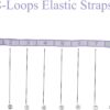 Elastic Yoga Stretching Strap with Loops, CEILIWEN Stretch Straps For Physical Therapy, Pilates Stretch Band, Elastic Exercise Bands, Leg Stretching Strap, Stretch Resistance Bands For Exercise