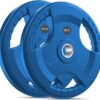 SPART 2-Inch Color Rubber Coated Olympic Grip Plate in Pairs or Single for Strength Training, Weightlifting and Bodybuilding, Solid Cast Iron Weight Plates for Barbell, 2.5LB/5LB/10LB/25LB/35LB/45LB, Two Years Warranty