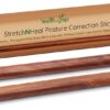 HealthAndYoga™ StretchNHeal Collapsible Multi-Use Wooden Yoga Stick - Regular and XL - Portable Posture Corrector Pole, Stretch Mobility Stick, Physical Workout Exercise Dowel