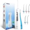 Water Dental Flosser Teeth Pick Portable Cordless Oral Irrigator Gums Braces Orthodontic Care Irrigation Cleaner Electric Waterflosser Flossing for Teeth Cleaning Rechargeable for Home Travel