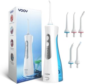 Water Dental Flosser Teeth Pick Portable Cordless Oral Irrigator Gums Braces Orthodontic Care Irrigation Cleaner Electric Waterflosser Flossing for Teeth Cleaning Rechargeable for Home Travel