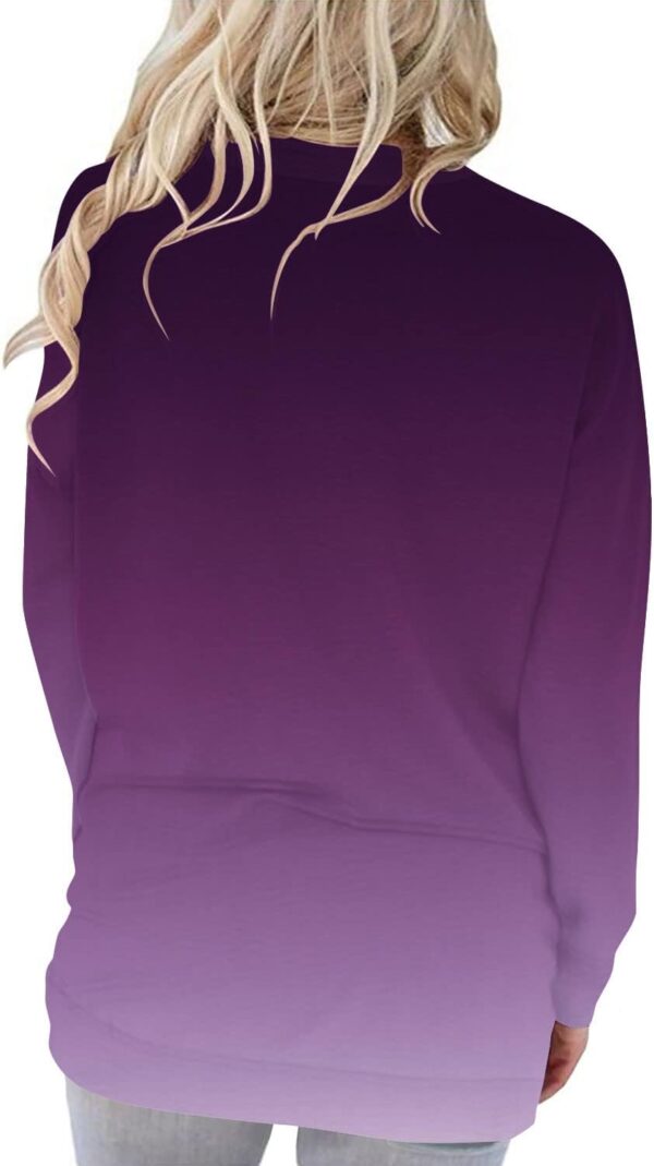 onlypuff Women's Pocket Shirt Graphic Tunic Tops Sweatshirts