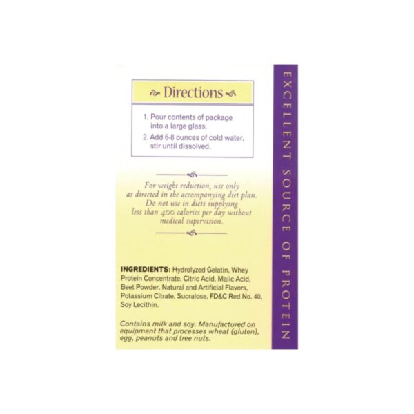 Nutmeg State Nutrition - High Protein Diet Fruit Drink - 15g Protein - Low Calorie - Low Carb - Low Sugar - Fat Free, 7 Servings Per Box (Wild Berry)