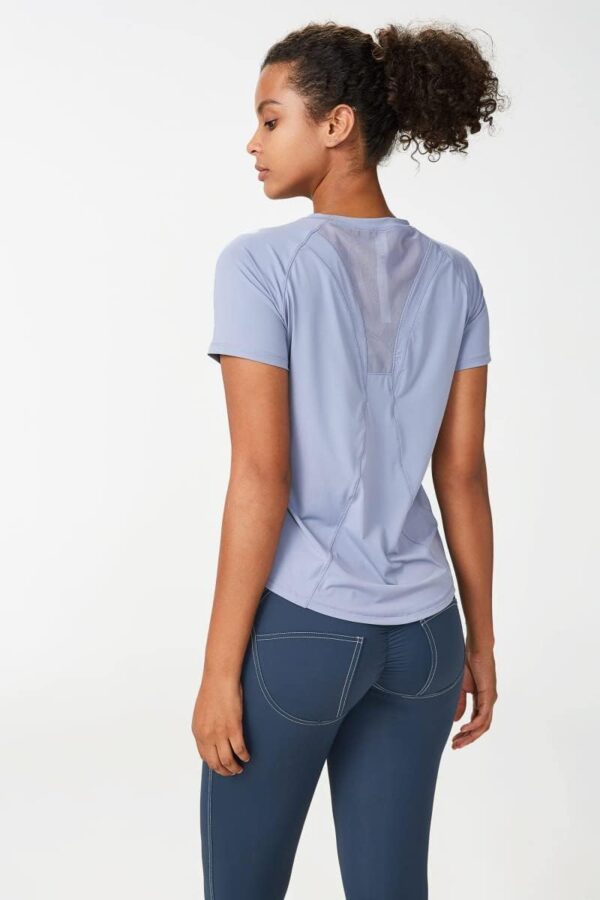 Shed AeroMesh Women's Workout Tops: Breathable Shirts for Athletic Running, Shortsleeve Gym Yoga Fitness Mesh Fitness Apparel