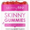SkinnyFit Skinny Gummies Apple Cider Vinegar Gummies w/ The Mother, Healthy Weight, Immune Support, Vitamin B9, B12, Beetroot, Pomegranate, Vegan-Friendly, 60 Count