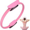 Pilates Ring Fitness Trainer, 2025 Upgrade Magic Circle Pilates Ring, Pilates Circle Yoga Rings Circle Pilates Exercise Equipment with Dual Padded Handles for Beginners Men Women
