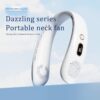 Portable Air Conditioner Neck Fan,3-Speed Hands Free Bladeless Fan,LED Digital Display, 4000mAh Rechargeable Personal Fan, Bladeless Personal Wearable Fan with USB Rechargeable, Low Nois for Outdoor,
