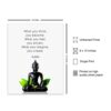 Buddha Quotes Wall Decor - Inspirational Quote Wall Art - Zen Meditation Decor - Buddha Statue Art - Spiritual Gifts for Women, Men - New Age Spa Room Decoration - Yoga Artwork - Buddhism Buddhist