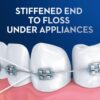 Oral-B Dental Floss for Braces, Super Floss Pre-Cut Strands, Mint, 50 Count, Pack of 2