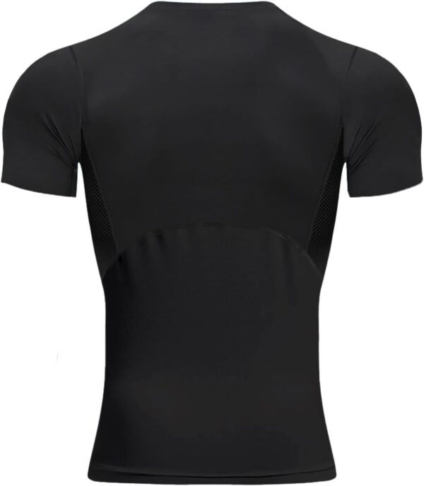 Youper Elite Men's Compression Short-Sleeve T-Shirt, Sportswear for Football, Exercise & Fitness
