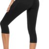 Stelle Women's Capri Yoga Pants with Pockets Essential High Waisted Legging for Workout