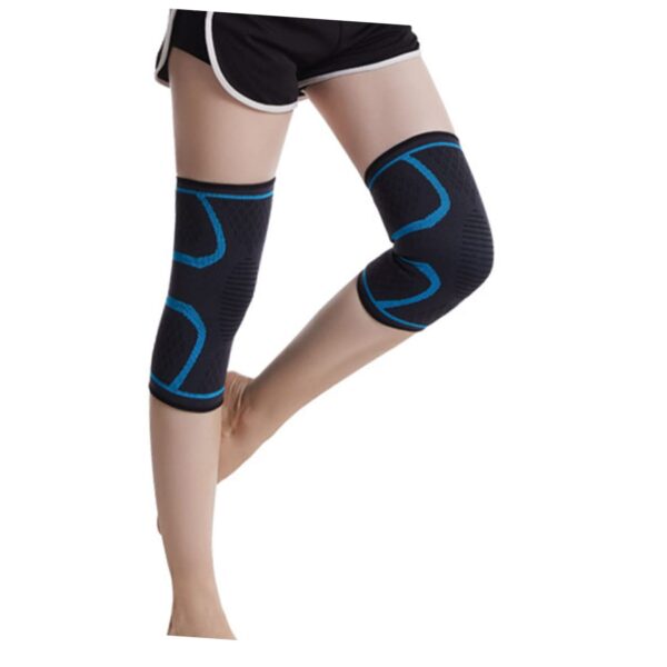 SECFOU 1pc Breathable Knitted Knee Brace for Running Cycling Basketball Non Slip Size Outdoor Fitness Gear