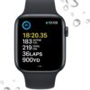 Apple Watch SE (2nd Gen) (GPS + Cellular, 44mm) - Midnight Aluminum Case with Midnight Sport Band, M/L (Renewed)