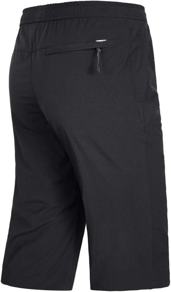 Men's Outdoor Hiking Shorts Quick Dry Stretchy 3/4 Capri Pants Cargo Shorts Male