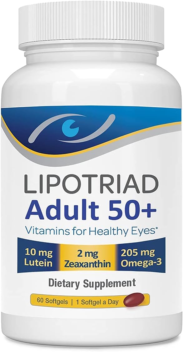 Eye Vitamin and Mineral Supplement with Zinc, Vitamins C & E, Omega 3, Lutein & Zeaxanthin - 60 Count