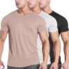 COOFANDY Men's 3 Pack Workout T Shirts Short Sleeve Gym Bodybuilding Muscle Shirt Base Layer Fitness Tee Tops